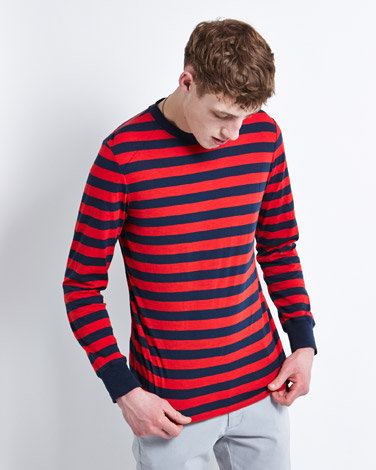 Paul Galvin Long-Sleeved Stripe T-Shirt